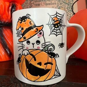 Halloween Mug - Jack-o-lantern Mug by Eli & Ana Cat Halloween Mug
